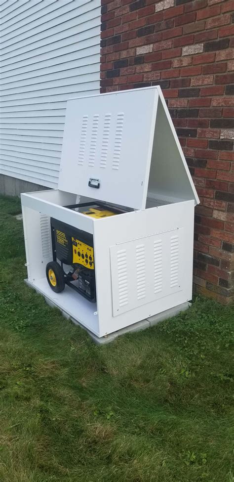 portable generator metal enclosure|rainproof portable generator housing.